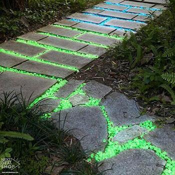 Solar store garden stones