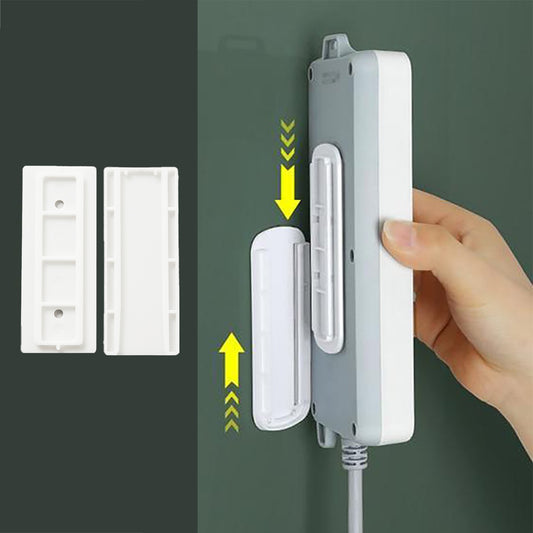 Socket Extension Holder ‑ Self‑Adhesive Power Strip Storage Holder