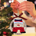 Funny Wooden Christmas Tree Ornament - Xmas Tree Hanging Decor