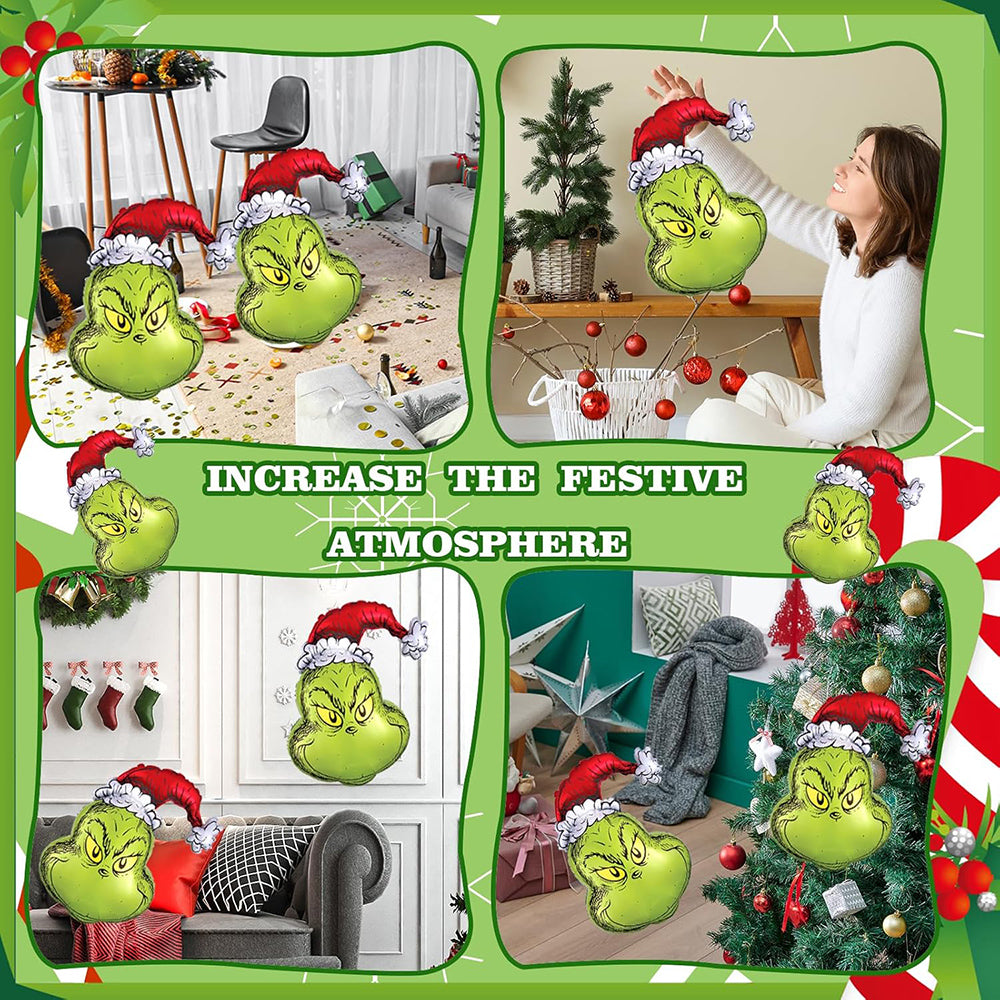 6 Pcs - Naughty Christmas Foil Balloon