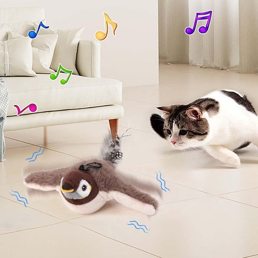 Interactive Flapping Bird Cat Toy - Pet Kitten Play Toy
