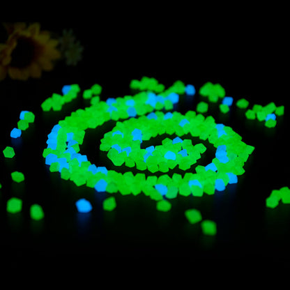 300 Pcs - Glow in the Dark Aquarium Gravel Stones