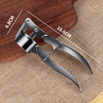 2-in-1 Garlic Press with Nutcracker - Home Kitchen Multi Functional Gadget