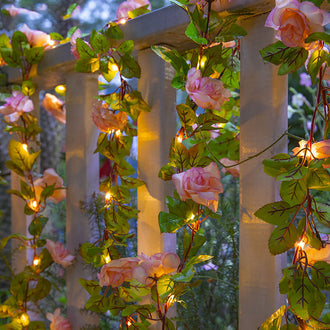 6.56 ft LED Rose Garland Light
