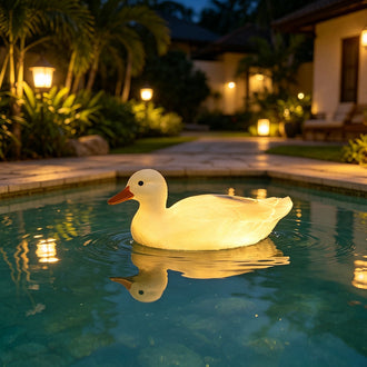 Solar Powered Floating Duck LED Garden Pool Pond Light