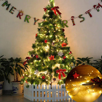 65.6 ft - Festive Twinkle Copper Wire String Light