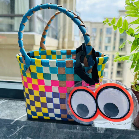 Funny Cartoon Googly Eyes Luggage Tag - Travel Suitcase Bag ID Label Accessory