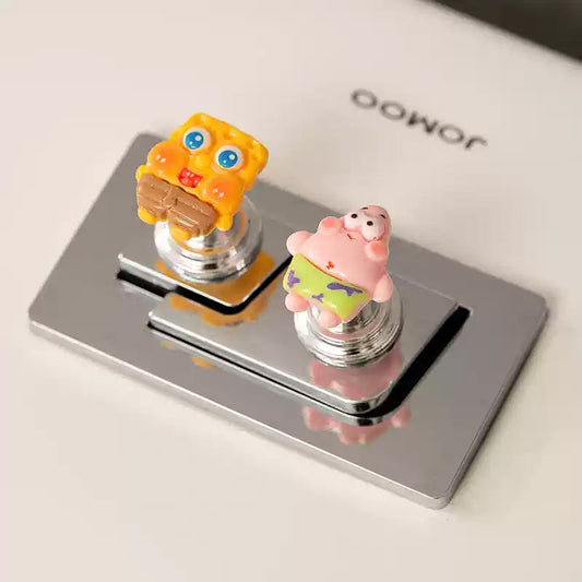 4 Pack - Bikini Bottom's Toilet Tank Button Pusher - Bathroom Toilet Flush Novelty Decor Accessory