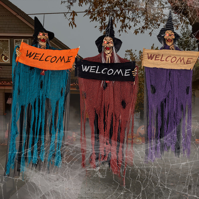 Halloween Sound Activated Hanging Ghost Decoration-Next Deal Shop-Next Deal Shop
