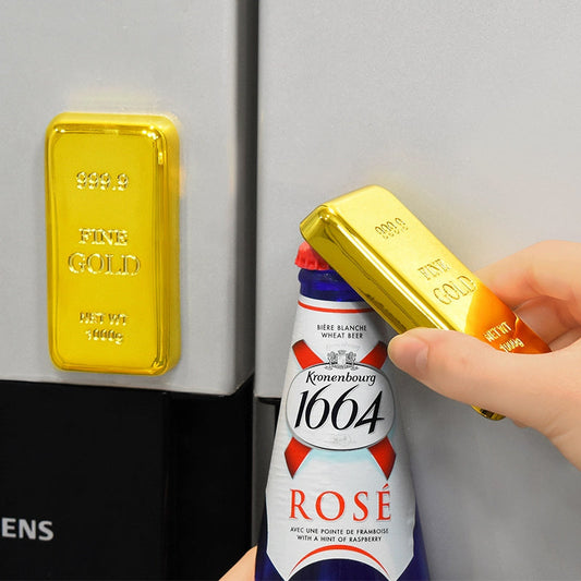 24K Pure Magic Bottle Opener - Funny Opener For Home Kitchen Bar Party