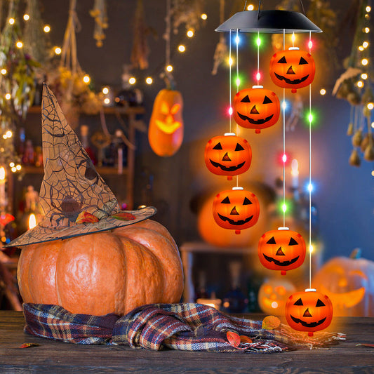Solar Powered Pumpkin Wind Chime Light-Next Deal Shop-Next Deal Shop