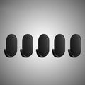 5 Pcs - Self Adhesive Metal Wall Hook (Supports up to 20lb) - No Drill Hanging Hook For Home Wall Storage Organization