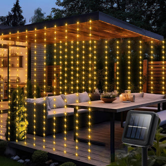 Solar Powered LED Fairy Curtain Light