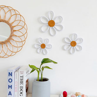 3 Pcs - Bohemian Daisy Flower Wall Decor