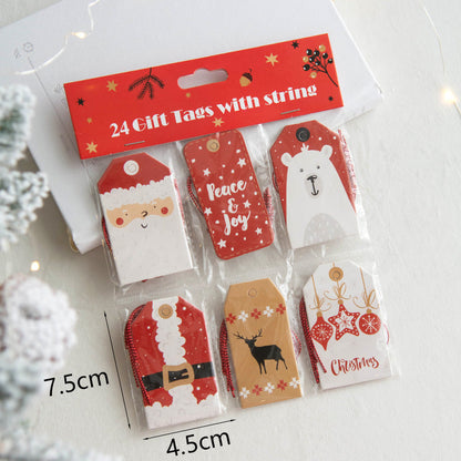 24 Pcs - Christmas Gift Tag-Next Deal Shop-A-Next Deal Shop
