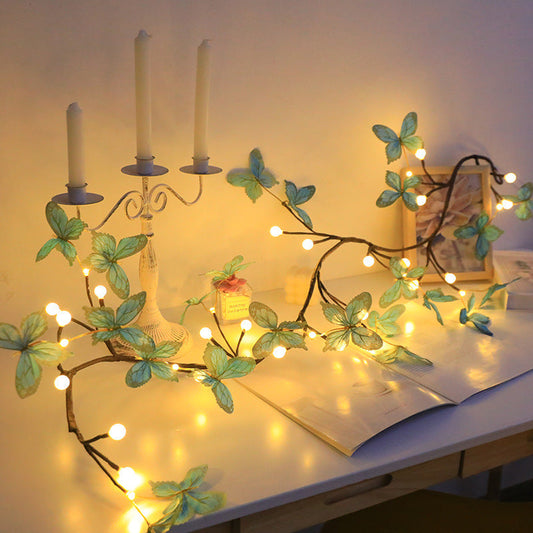 Battery Powered  LED Butterfly Garland Light - 5.25 Ft, 36 LED, Home Wedding Party Decor Lighting