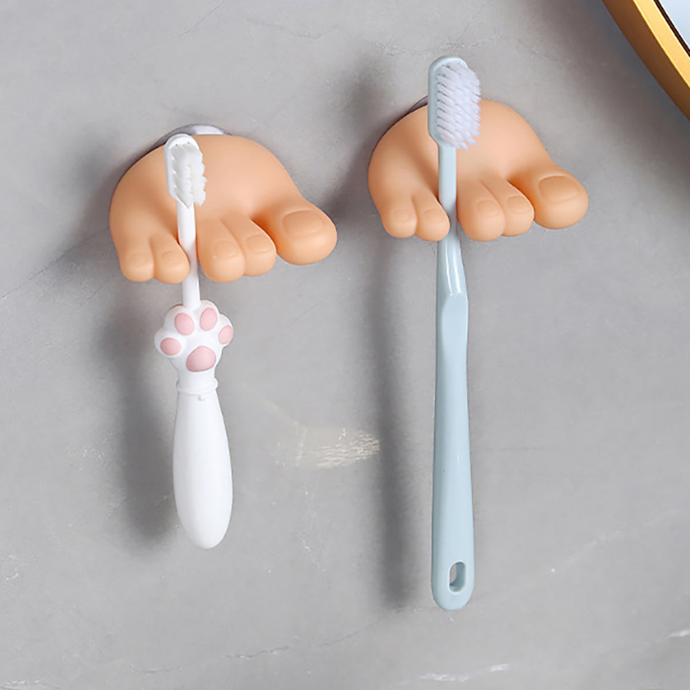 Funny Toe Toothbrush Holder - Bathroom Home Storage Decor