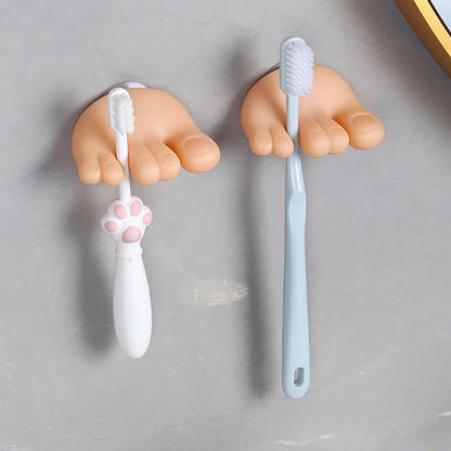 Funny Toe Toothbrush Holder - Bathroom Home Storage Decor