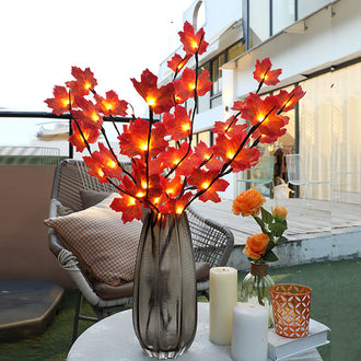 LED Maple Leaf Twig Light
