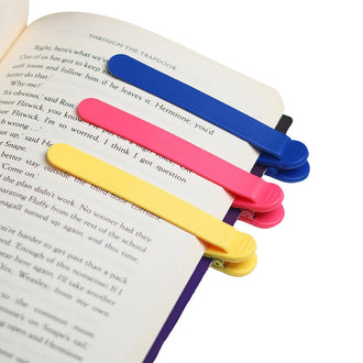 3 Pcs - Silicone Automatic Bookmark