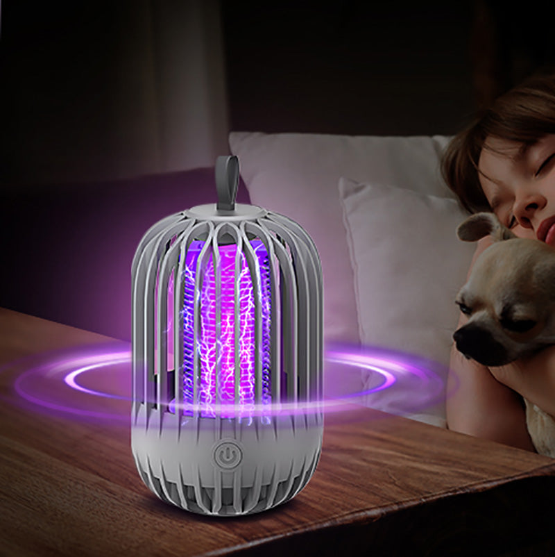 Rechargeable Portable Mosquito Zapper Light - Indoor Outdoor Camping  Bug Killer Lamp