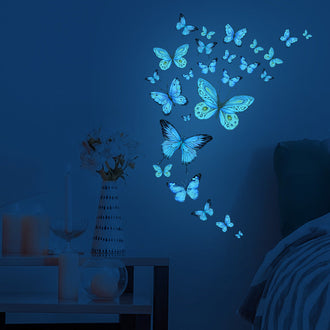 Glow In the Dark Butterfly Wall Stickers