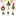 Set of 3  Handmade Christmas Hanging Ornament