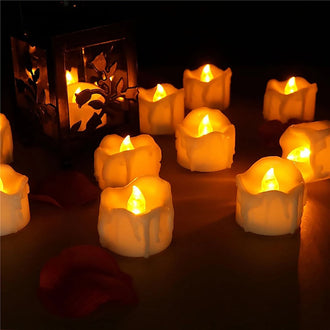 12 Pcs - Flameless LED Tea Light Candle with Remote