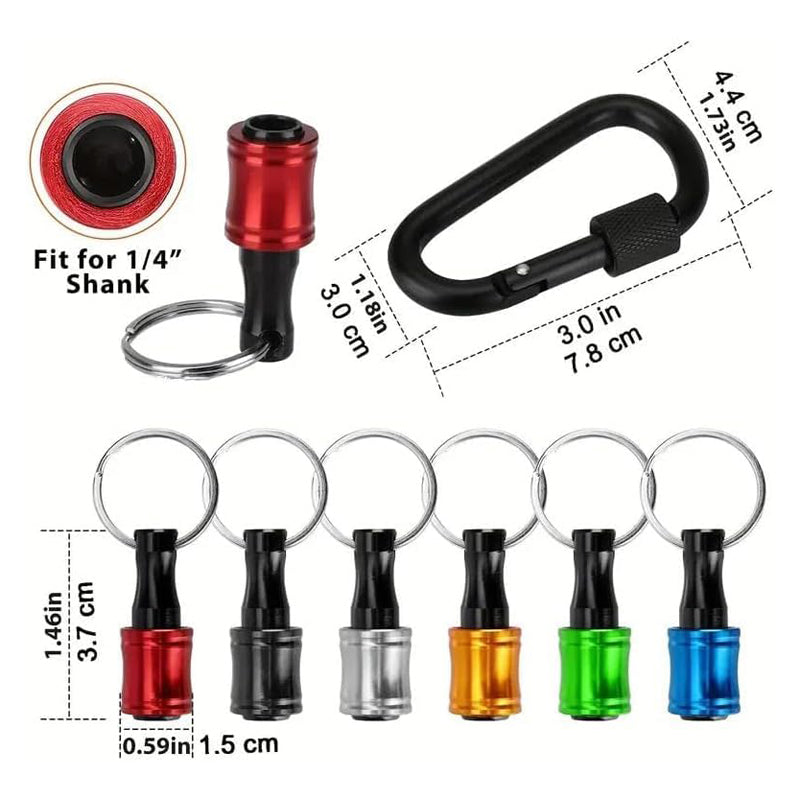 1/4 Inch Hex Drill Bit Holders with Carabiner-Next Deal Shop-Next Deal Shop