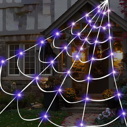 16.4 Ft Halloween Lighted Spider Web-Next Deal Shop-Next Deal Shop
