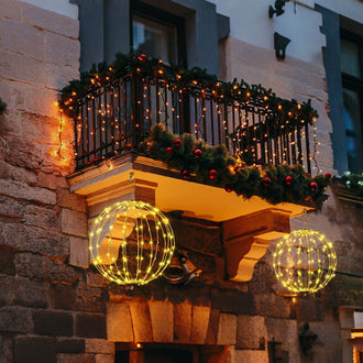 Warm White LED Christmas Ball Light