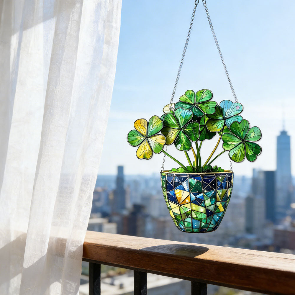 Lucky Clover Hanging Decor - Home Living Room Wall Window Decoration