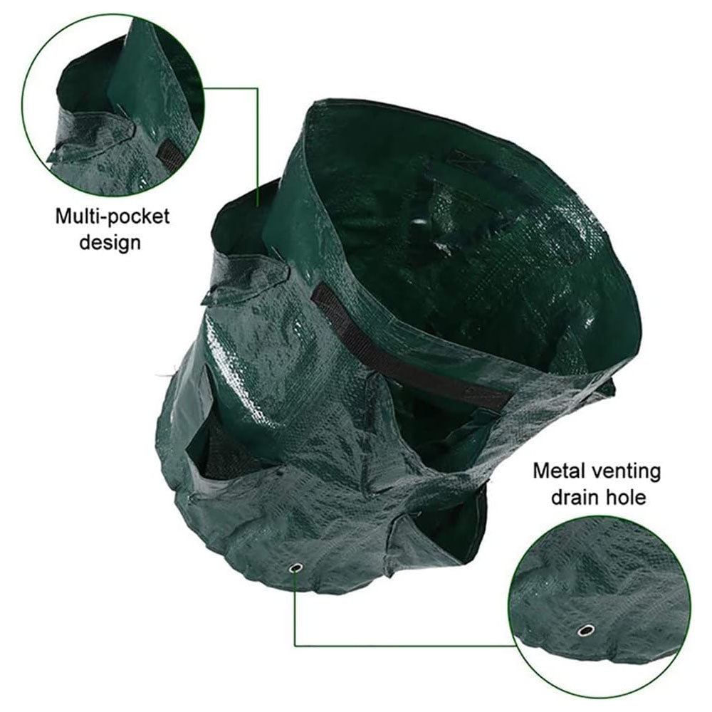 10 Gallon Strawberry Grow Bag - Outdoor Garden Yard Strawberry Vegetable Growing Planter