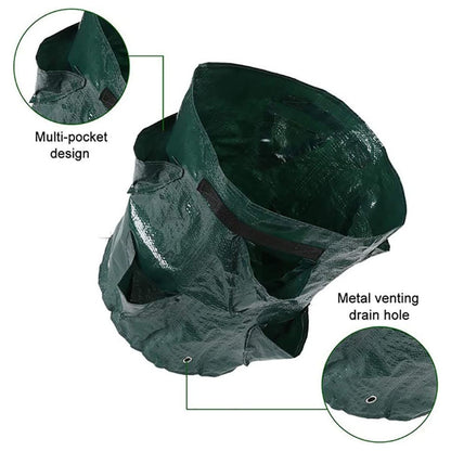 10 Gallon Strawberry Grow Bag - Outdoor Garden Yard Strawberry Vegetable Growing Planter