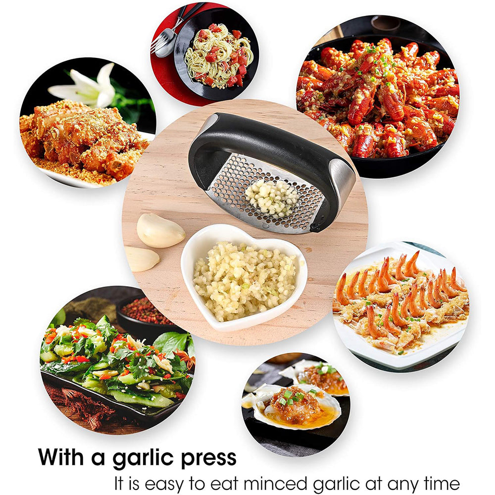 Garlic Press & Roller Peeler  - Practical Kitchen Tool