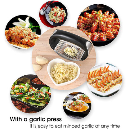 Garlic Press & Roller Peeler  - Practical Kitchen Tool