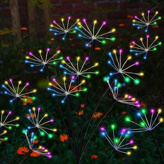 Multicolor Solar Powered Starburst Stake Light