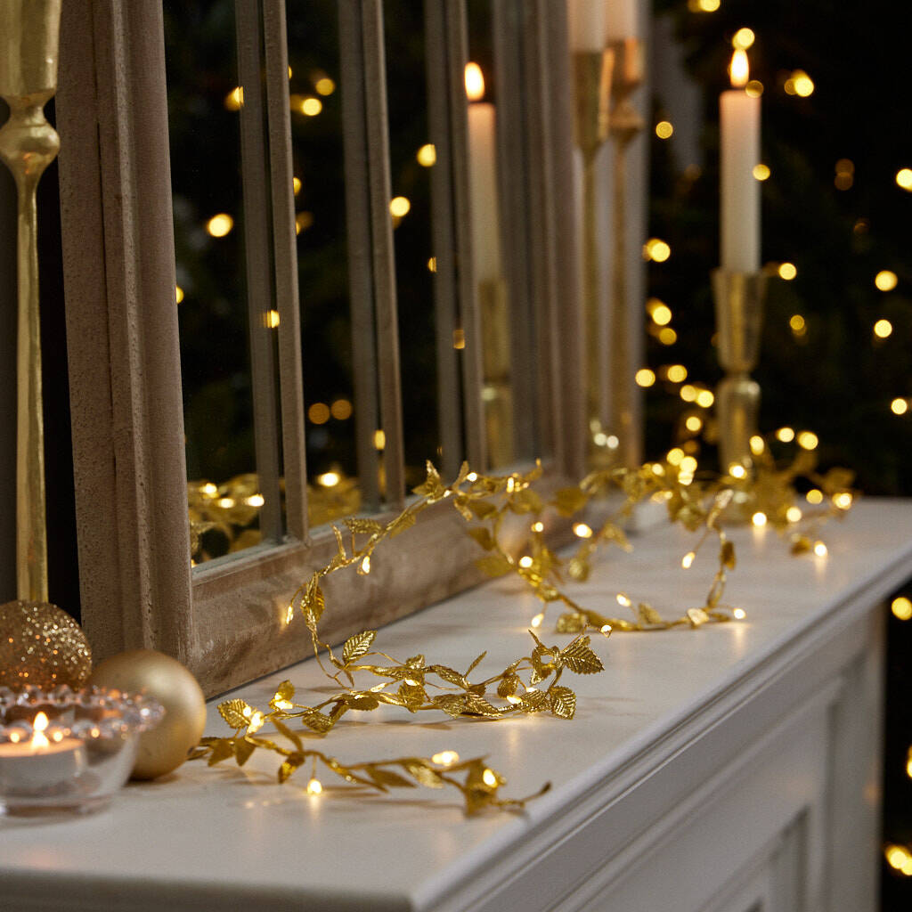 2 Pack - 9.84 ft Festive Golden Leaf Fairy Light-Next Deal Shop-Next Deal Shop