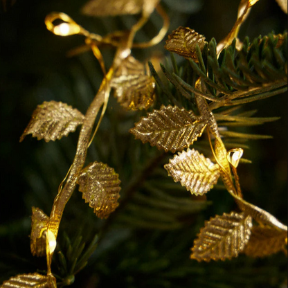 2 Pack - 9.84 ft Festive Golden Leaf Fairy Light-Next Deal Shop-Next Deal Shop
