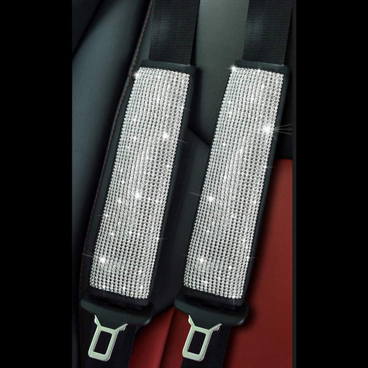 2 Pcs - Bling Car Seat Belt Cover-Next Deal Shop-Next Deal Shop