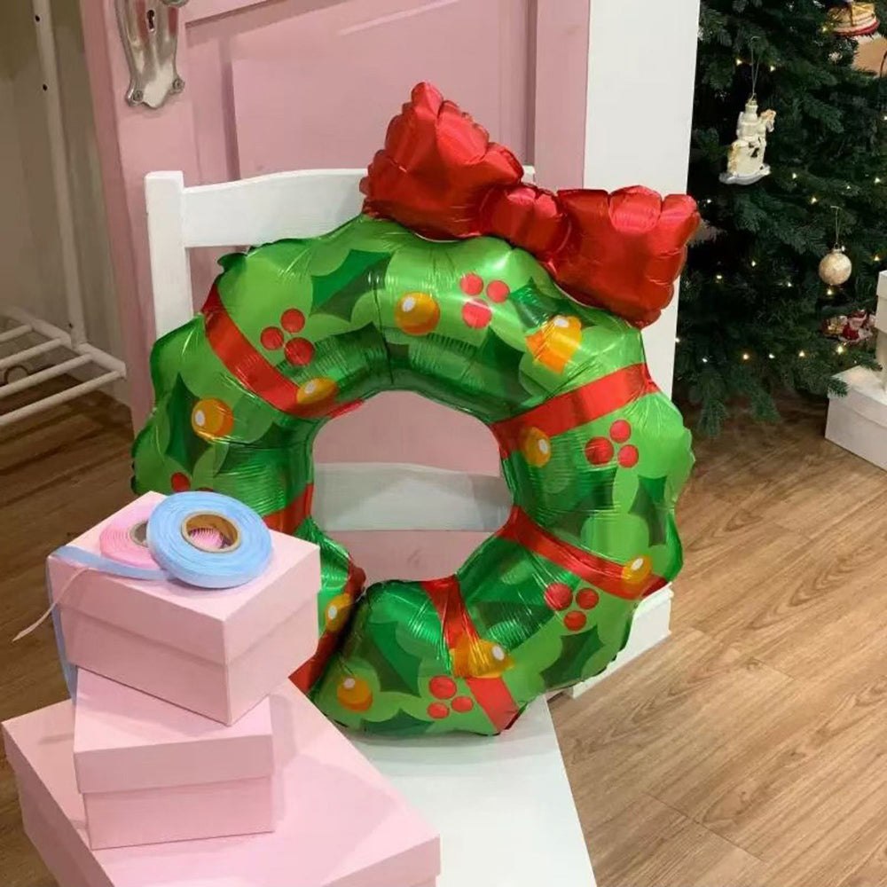 2 Pcs - Christmas Wreath Foil Balloon-Next Deal Shop-Next Deal Shop