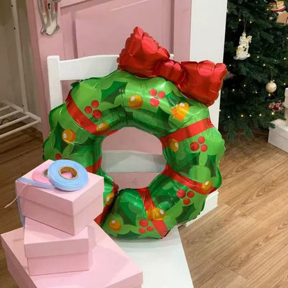 2 Pcs - Christmas Wreath Foil Balloon-Next Deal Shop-Next Deal Shop