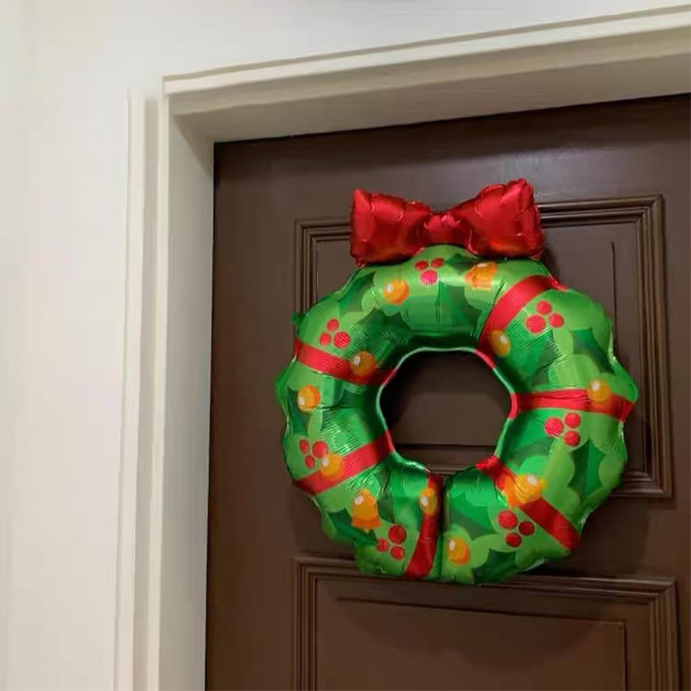 2 Pcs - Christmas Wreath Foil Balloon-Next Deal Shop-Next Deal Shop