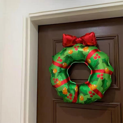 2 Pcs - Christmas Wreath Foil Balloon-Next Deal Shop-Next Deal Shop