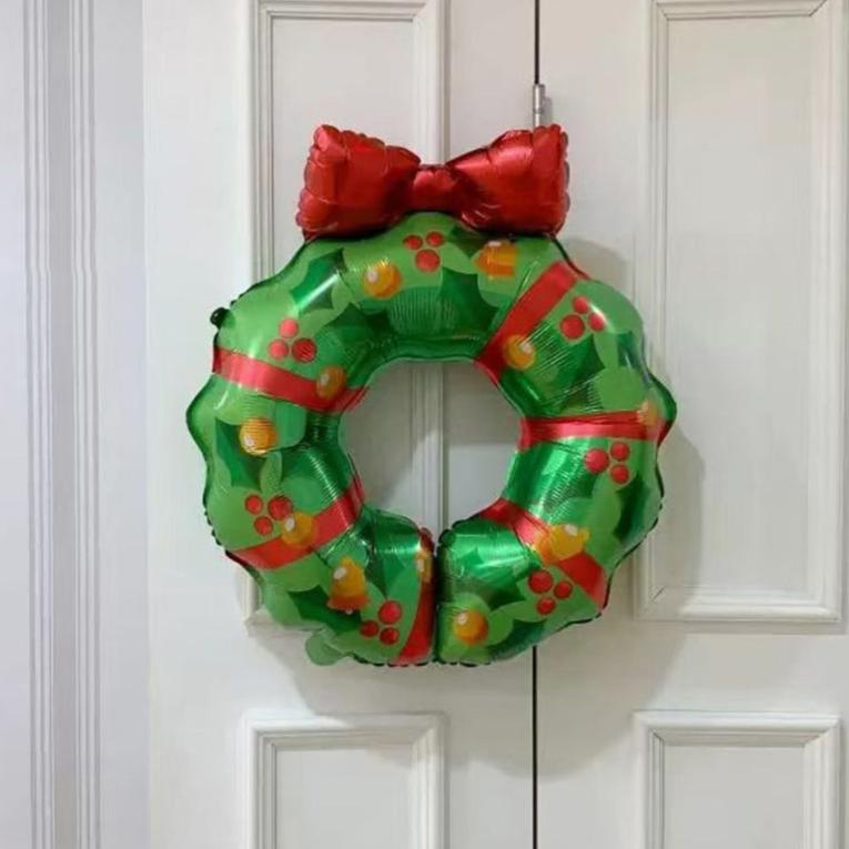 2 Pcs - Christmas Wreath Foil Balloon-Next Deal Shop-Next Deal Shop