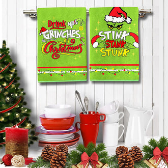2 Pcs - Naughty Christmas Hand Towel
