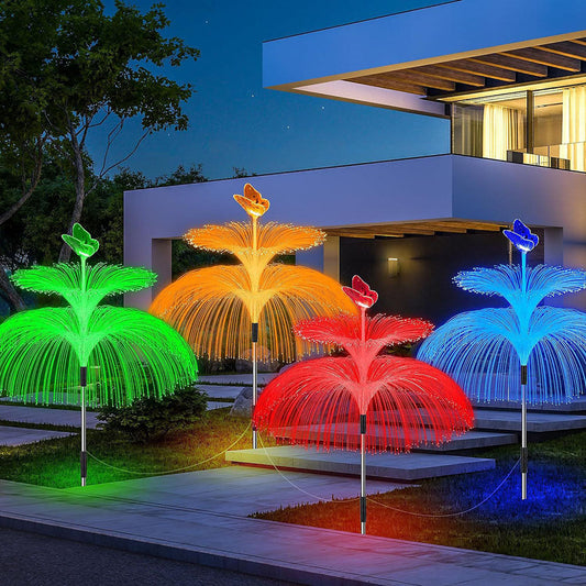 2 Pcs - Solar Powered Color-Changing Butterfly Stake Light-Next Deal Shop-Next Deal Shop