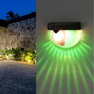 2 Pcs - Solar Powered Color Changing Sunbeam Pattern Light