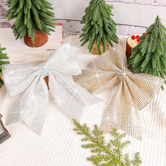 2 Pcs - Sparkling Christmas Bow Ornament-Next Deal Shop-Next Deal Shop