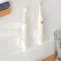 2 Pcs - Wall Mounted Punch-free Toothbrush Holder - Bathroom Wall No Drill Storage Organizer